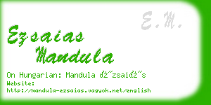 ezsaias mandula business card